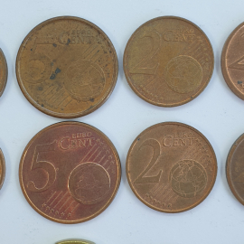 Монеты 1/2/5/20 центов, года 2000-2013, 28 штук. Картинка 3